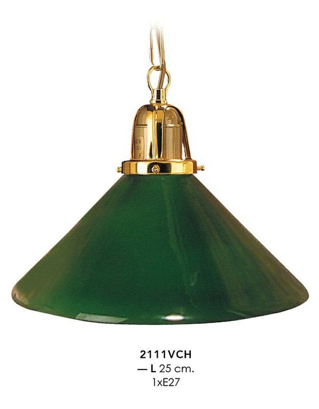 Élégance vintage : lampe avec abat-jour en verre vert !