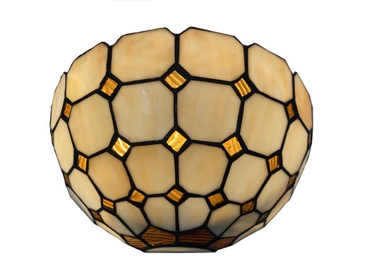 Wall light with amber pearls Tiffan y Luz Special Series