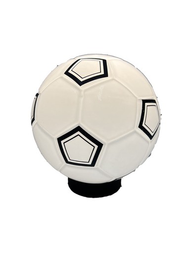 Soccer ball d.20cm with opal triplex glass