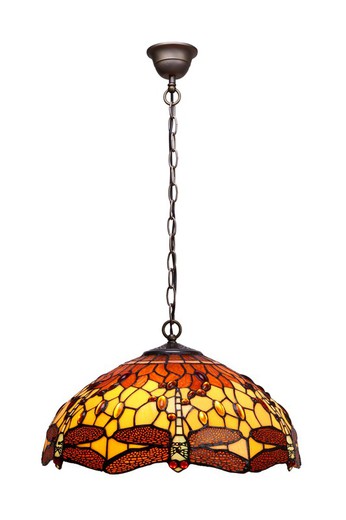 Pendant with chain Tiffany Series Belle Amber diameter 54cm