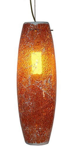 Tiffan Mosaic Series amber ceiling pendant and light