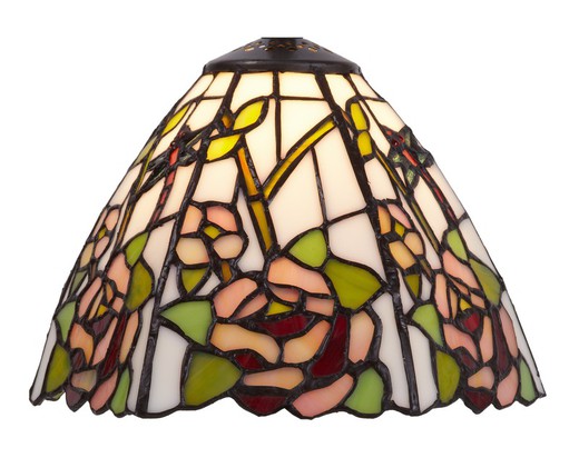 White Tiffany Lampshade Series Compact diameter 20cm