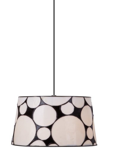 Lámpara colgante Tiffany Serie B&W diámetro 30cm