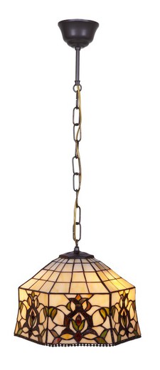 Tiffany Pendant Lamp Series Hexa Diameter 20cm Tiffan and Light