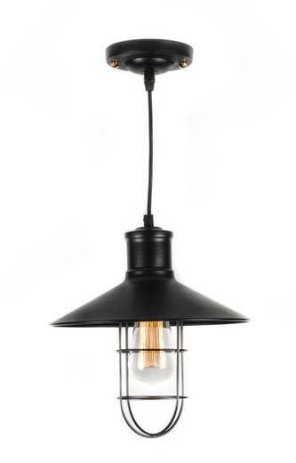Vintage Pendant Lamp With Metal Cage Laes