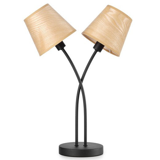 Asia Series table lamp with 2 lampshades