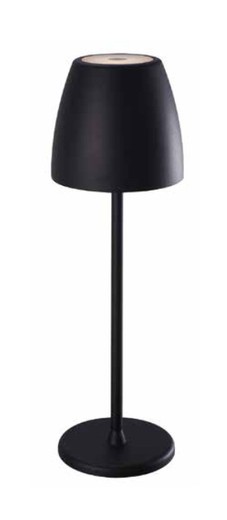 Black cordless table lamp MOON