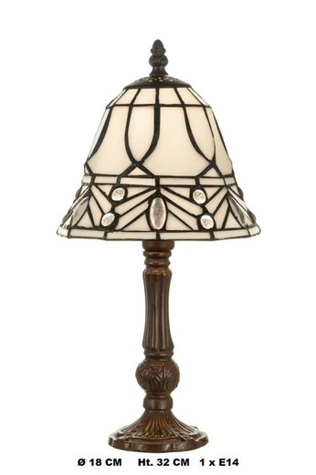 Lámpara de mesa Tiffany diámetro 18cm Artistar