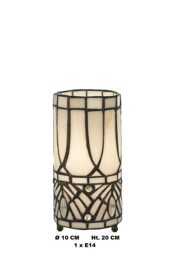 Lampada da tavolo tubolare Tiffany Diametro 10 cm Artistar