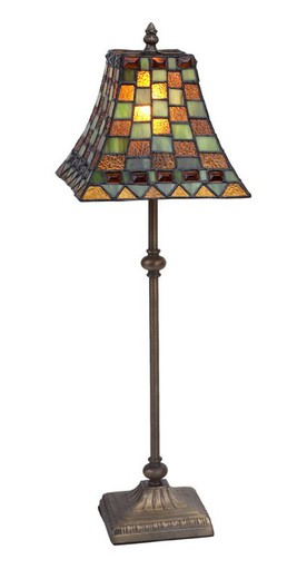 Lampe de Table Haute Série Melange carrée 20x20cm Tiffan and Light