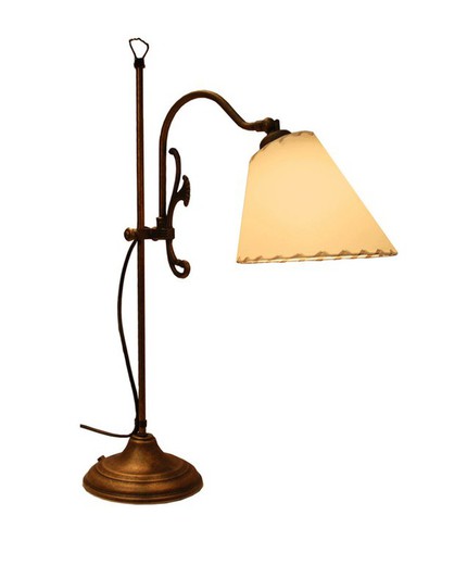 High table lamp with parchment bisera screen Ivintage