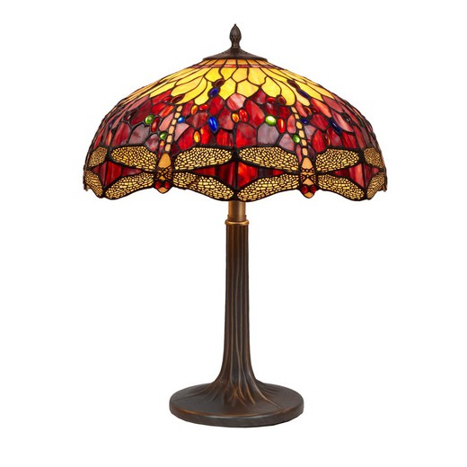 Luminária de mesa Tree XXL Tiffany Belle Rouge Series Diâmetro 54 cm Tiffan e Light