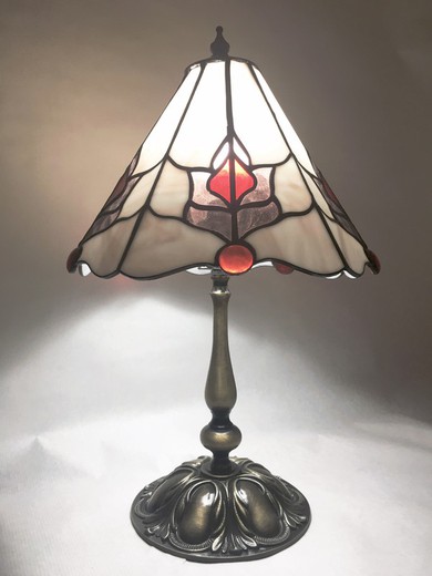 Lampada da tavolo conica diametro 25 cm Serie National