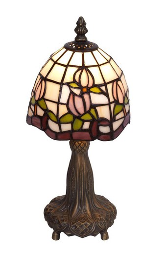 Lampada da Tavolo Serie Compatta Diametro 15cm Tiffany e Luce