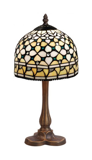 Table Lamp Queen Series base clover Diameter 20cm Tiffan and Light