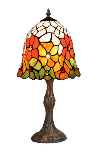 Lámpara De Sobremesa Tiffany Serie Bell Diámetro 20cm Tiffan y Luz