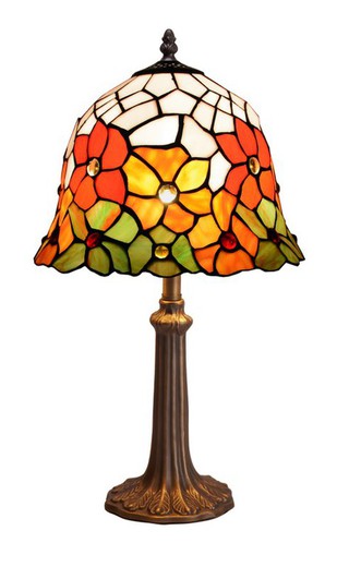 Lampada da Tavolo Tiffany Serie Bell Diametro 30cm Tiffany e Luce