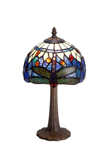 Lampe à Poser Tiffany Série Belle Epoque Diamètre 20cm Tiffan et Lumière