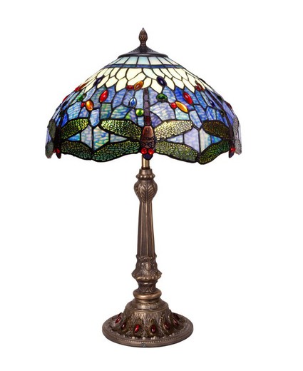 Lampe à Poser Tiffany Série Belle Epoque Diamètre 40cm Tiffan et Lumière