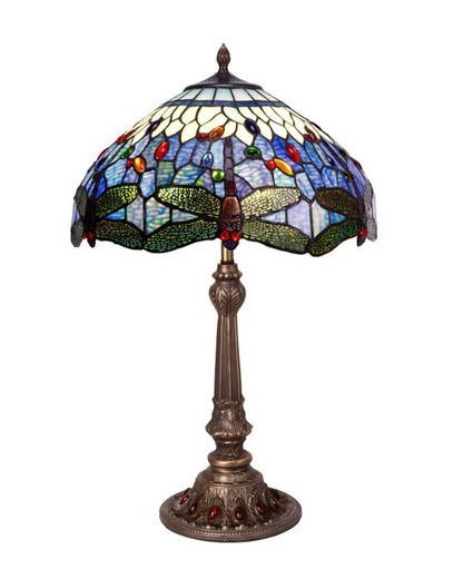 Tiffany Tischlampe Serie Belle Epoque Durchmesser 40cm Tiffan und Licht