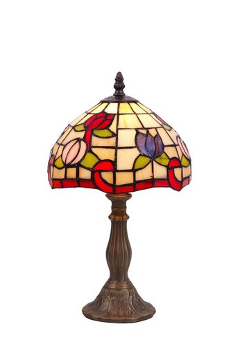 Lámpara De Sobremesa Tiffany Serie Compact Diámetro 20cm Tiffan y Luz