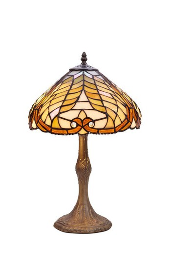 Lampada da tavolo Tiffany serie Dalí Diametro 30cm Tiffany e luce