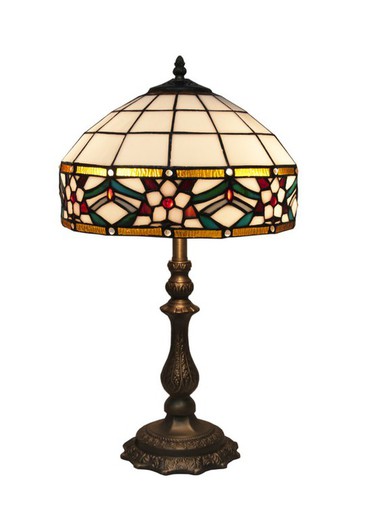 Lampada da tavolo Tiffany diametro 30cm Riproduzione