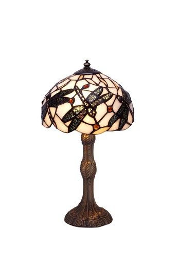 Lámpara De Sobremesa Tiffany Serie Pedrera Diámetro 20cm Tiffan y Luz