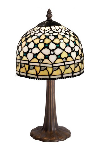 Lampe à Poser Tiffany Série Queen Diamètre 20cm Tiffan et Lumière