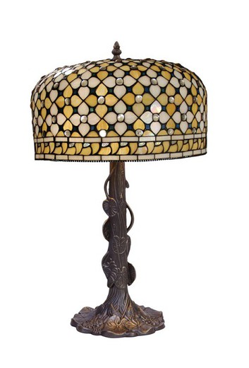 Lampe à Poser Tiffany Série Queen Diamètre 45cm Tiffan et Lumière