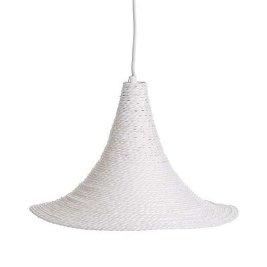 open shape white paper rope ceiling lamp
