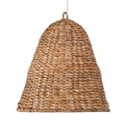 natural fiber linked ceiling lamp with hood