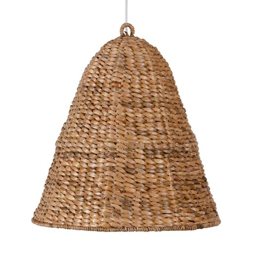 natural ceiling lamp natural fiber linked with bell shape