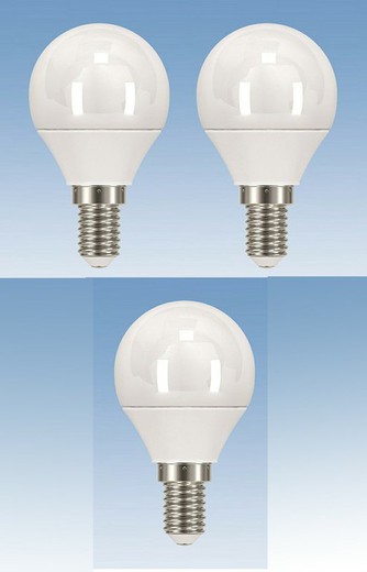 PACK 3 LAMPADINE LED SFERICHE 6w E14