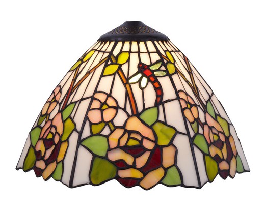 White Tiffany Lampshade Series Compact diameter 30cm