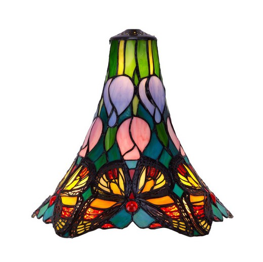 Tiffany Lampenschirm Serie Schmetterling Durchmesser 25 cm.