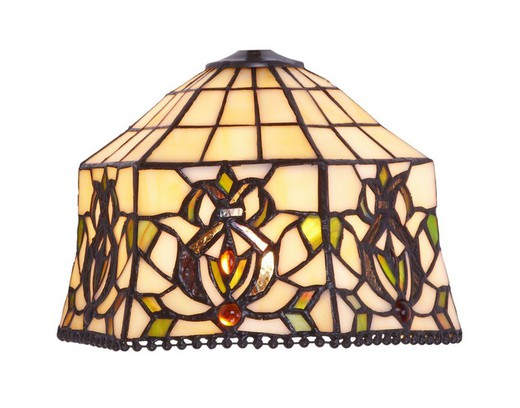 Lampada Tiffany Serie Hexa diametro 20 cm.