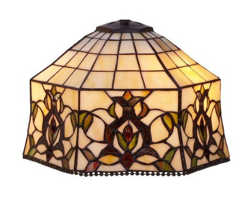 Lampada Tiffany Serie Hexa diametro 30 cm.