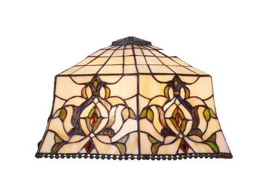 Lampada Tiffany Serie Hexa diametro 40 cm.