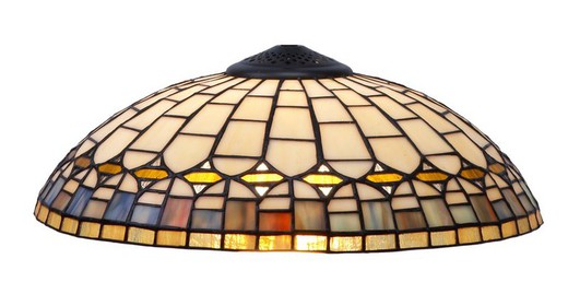 Pantalla Tiffany Serie Quarz diametro 40 cm. de Tiffan y luz