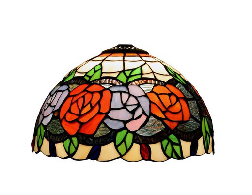 Lampada Tiffany Serie Rosy diametro 30 cm.