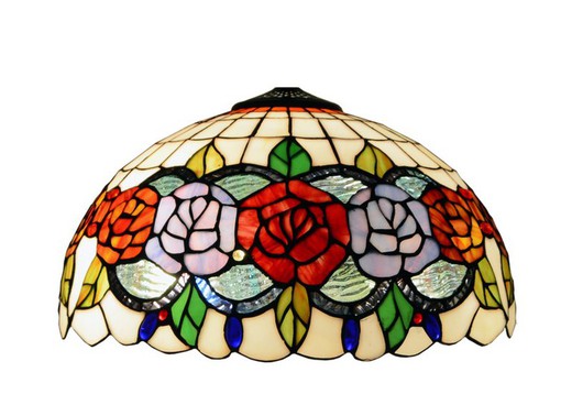 Lampada Tiffany Serie Rosy diametro 40