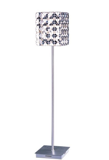 Stehlampe mit Blumen aus Aluminium Serie Lina