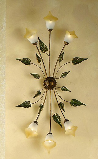 Ceiling lamp 6 lights Serie MIRANDA Onli