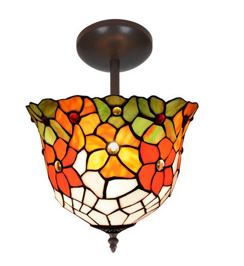 Low Ceiling Lamp Tiffany Series Bell diameter 30cm Tiffan and Light