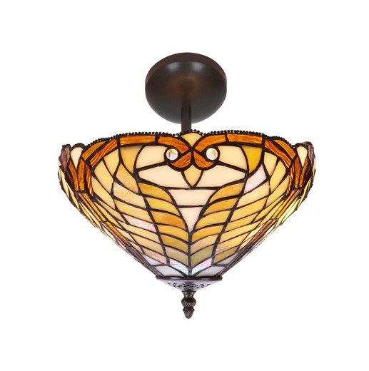 Low Ceiling Lamp Tiffany Series Dalí diameter 30cm Tiffan and Light