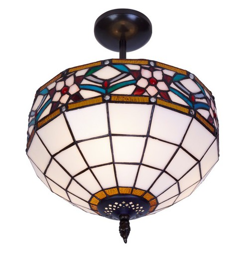 Low Ceiling Lamp Tiffany Series Museum diameter 30cm Tiffan and Light