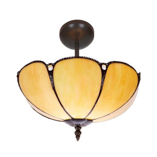 Low Ceiling Lamp Tiffany Series Virgina diameter 30cm Tiffan and Light