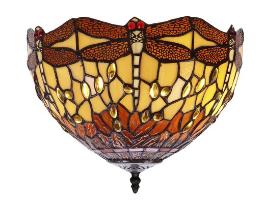 Ceiling light Tiffany Series Belle Amber diameter 30cm