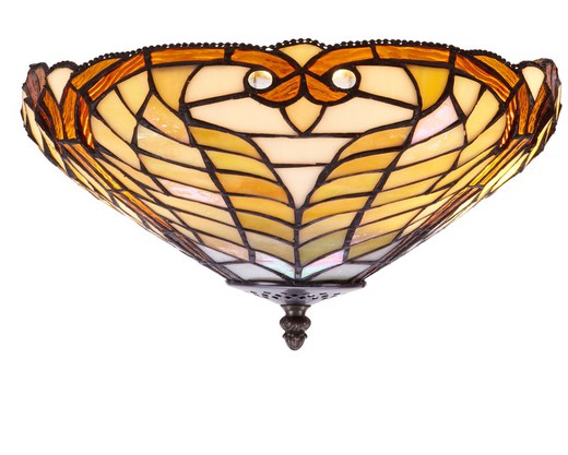 Plafón techo Tiffany Serie Dalí diámetro 45cm